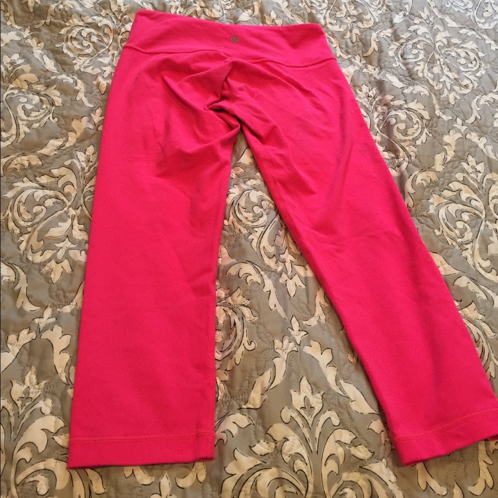 Hot Pink Lululemon crops