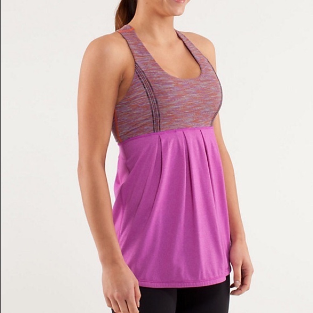 Lululemon Power Dance Tank 6 ultraviolet wee space
