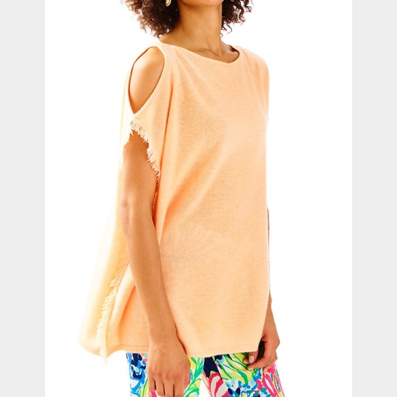 Lilly Pulitzer Sweaters - Lilly Pulitzer Cold Shoulder Cashmere Poncho
