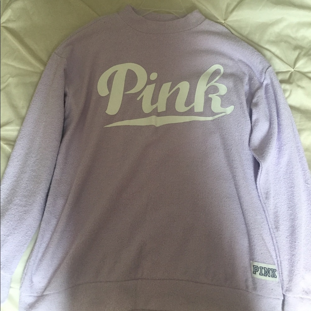 VS PINK Terrycloth Purple sweater. Size S