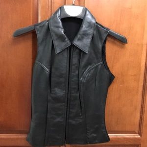 vintage beautiful leather vest worn once.