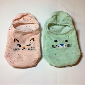Cute animal face cotton socks