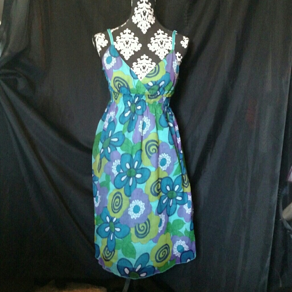 Derek Heart Retro-Inspired Floral Dress