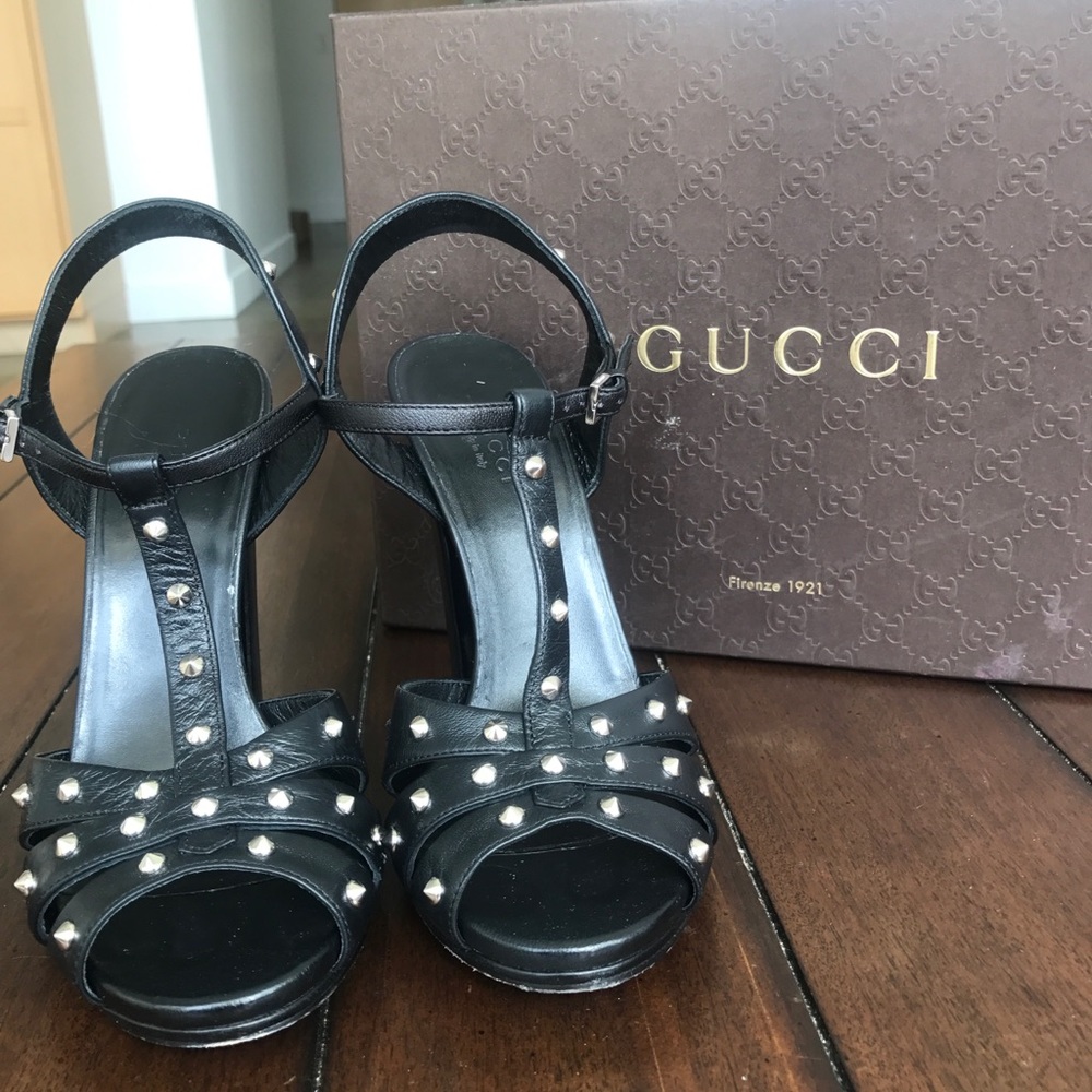 Gucci studded heels