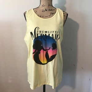 Disney Little Mermaid Distressed Back Tank Top
