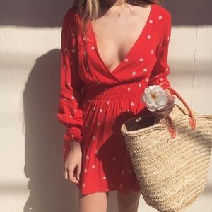 For Love & Lemons Chiquita Long Sleeve Dress