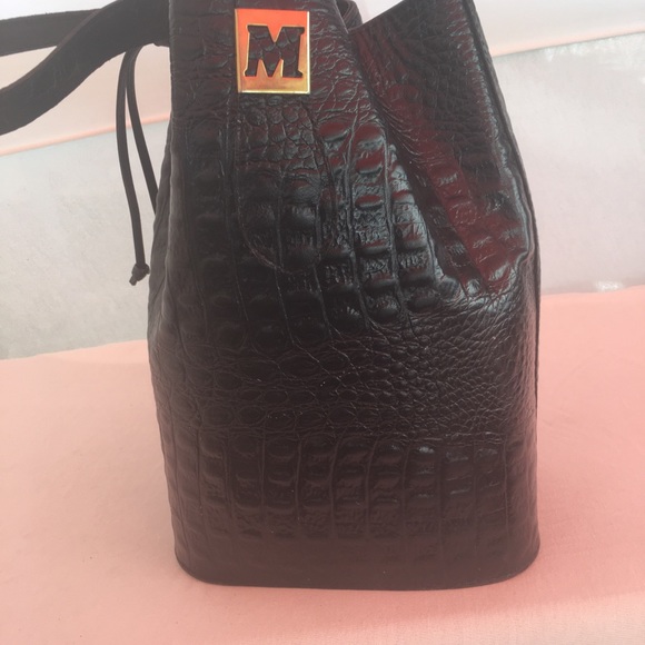 Mesace vintage crocodile vintage bucket bag - Picture 3 of 7