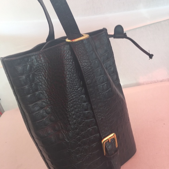 Mesace vintage crocodile vintage bucket bag - Picture 6 of 7