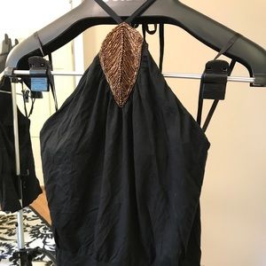 Banana Republic halter with beautiful beadwork.