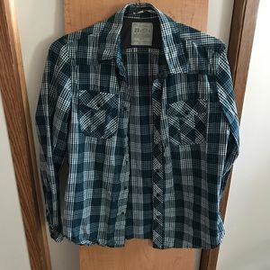 21MEN PLAID FLANNEL SHIRT