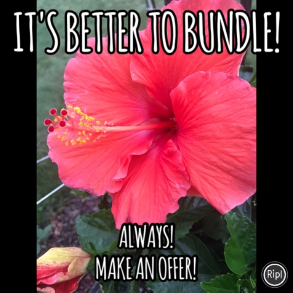 Bundle items and you'll save more!!!!