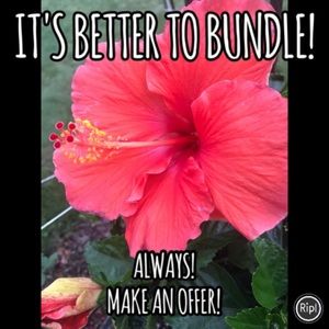 Bundle items and you'll save more!!!!