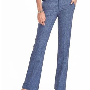 Logan fit blue flannel wool pants. Fully lined.