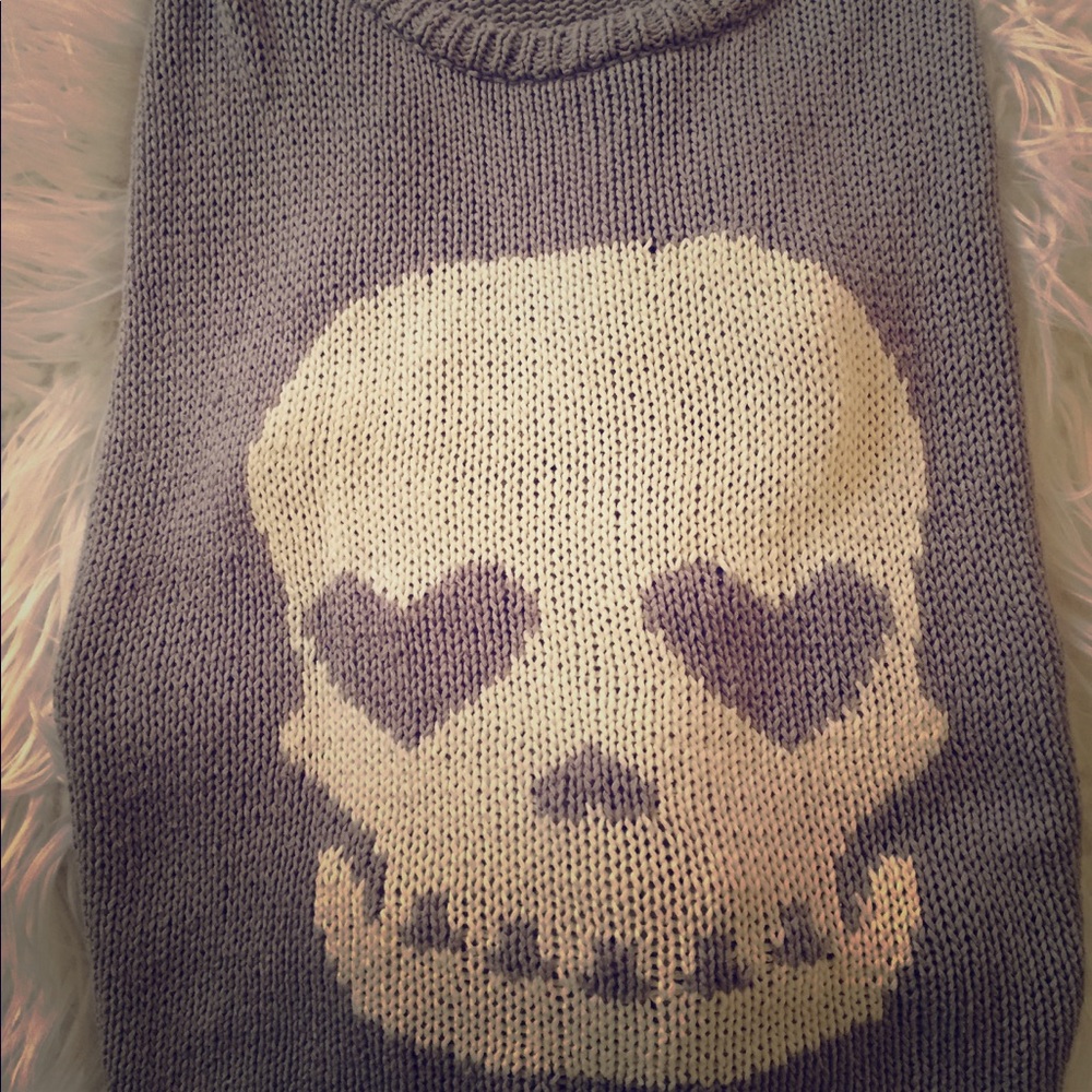 Size L Vintage Havana Black Label Skull Sweater