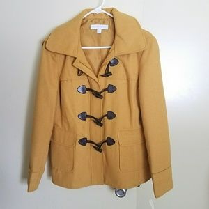 NEW!!! Yellow Peacoat!! Never worn!!
