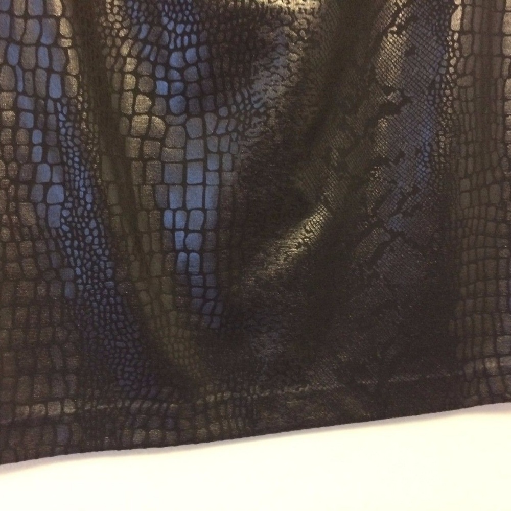 Ellen Tracy Snake Print Black/Charcoal Skirt - XL - Picture 3 of 8