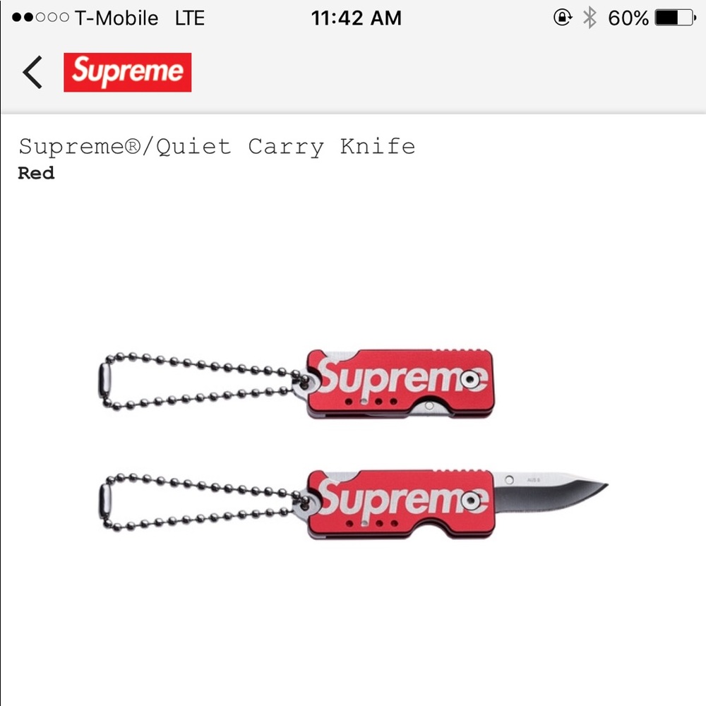 Supreme key chain