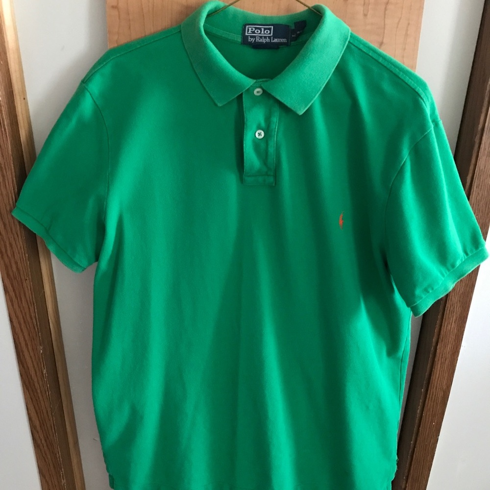 GREEN RALPH LAUREN POLO T SHIRT