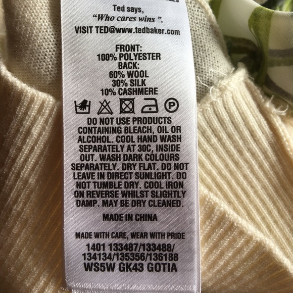 Ted Baker Floral Women's Sweater/shirt top - Picture 5 of 5