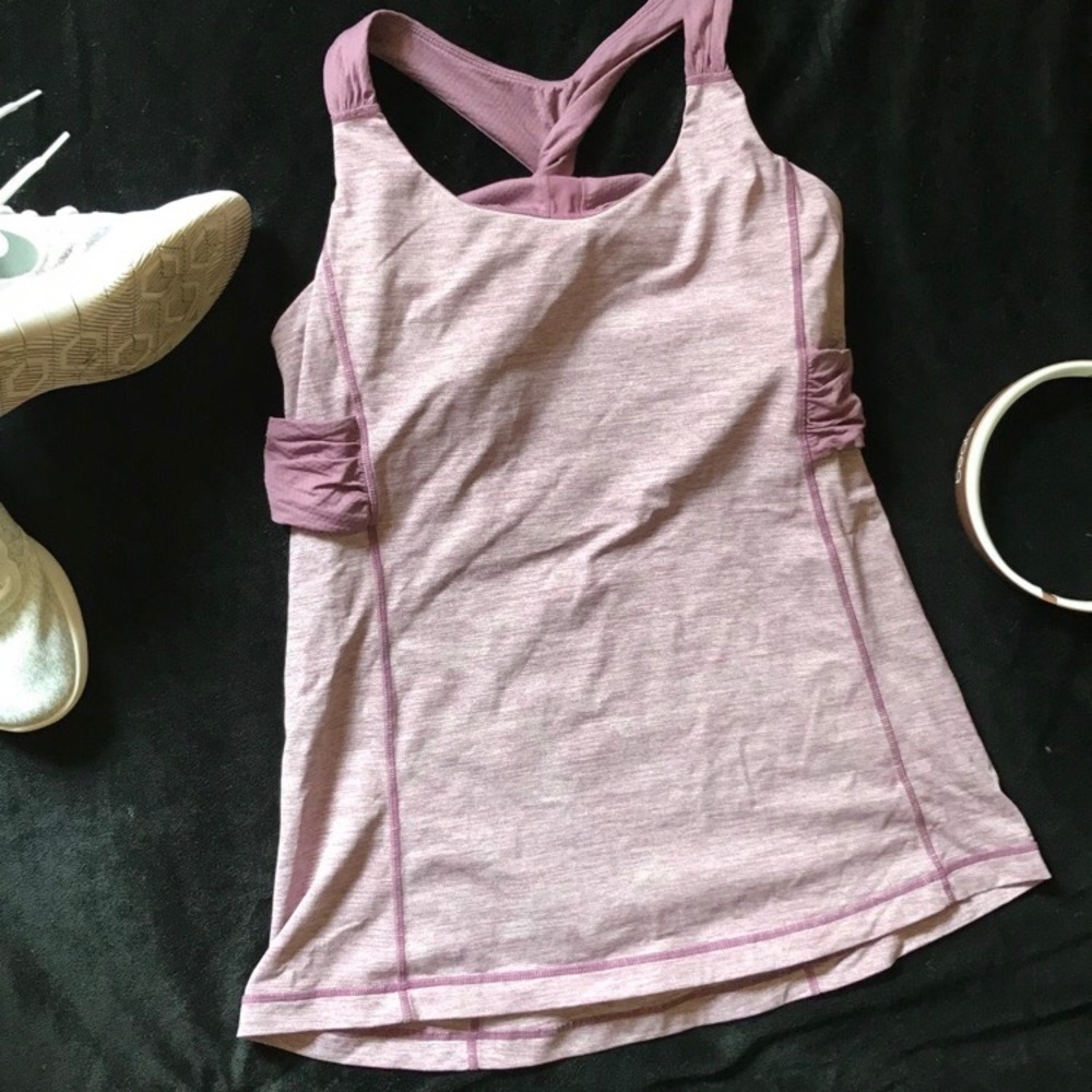 LuluLemon purple twist back tank