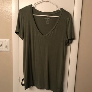 Casual Olive Green Tee
