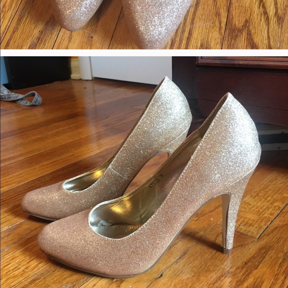 Rose gold heels