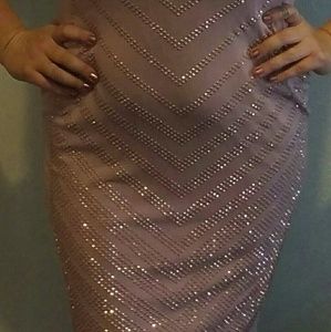 Stunning Dusty Rose Carmen Marc Valvo Dress