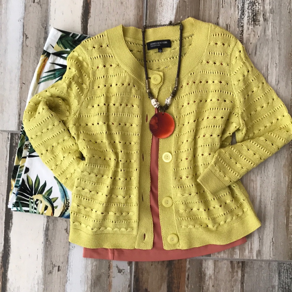 {Jones New York} knit jacket