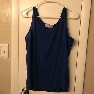 Long Blue Tank Top