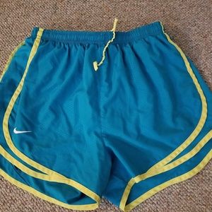 Blue Nike shorts