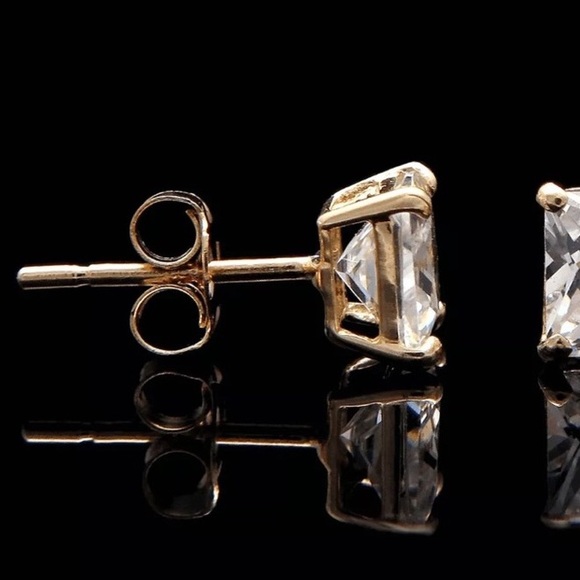 LAST ONE 4.0 Ct Diamond 14K Yellow Gold Stud - Picture 2 of 4