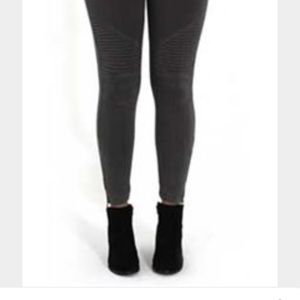 Grey Beulah moto legging