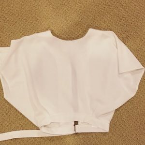 NWOT asos white crop top