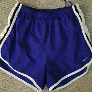 Blue Nike shorts