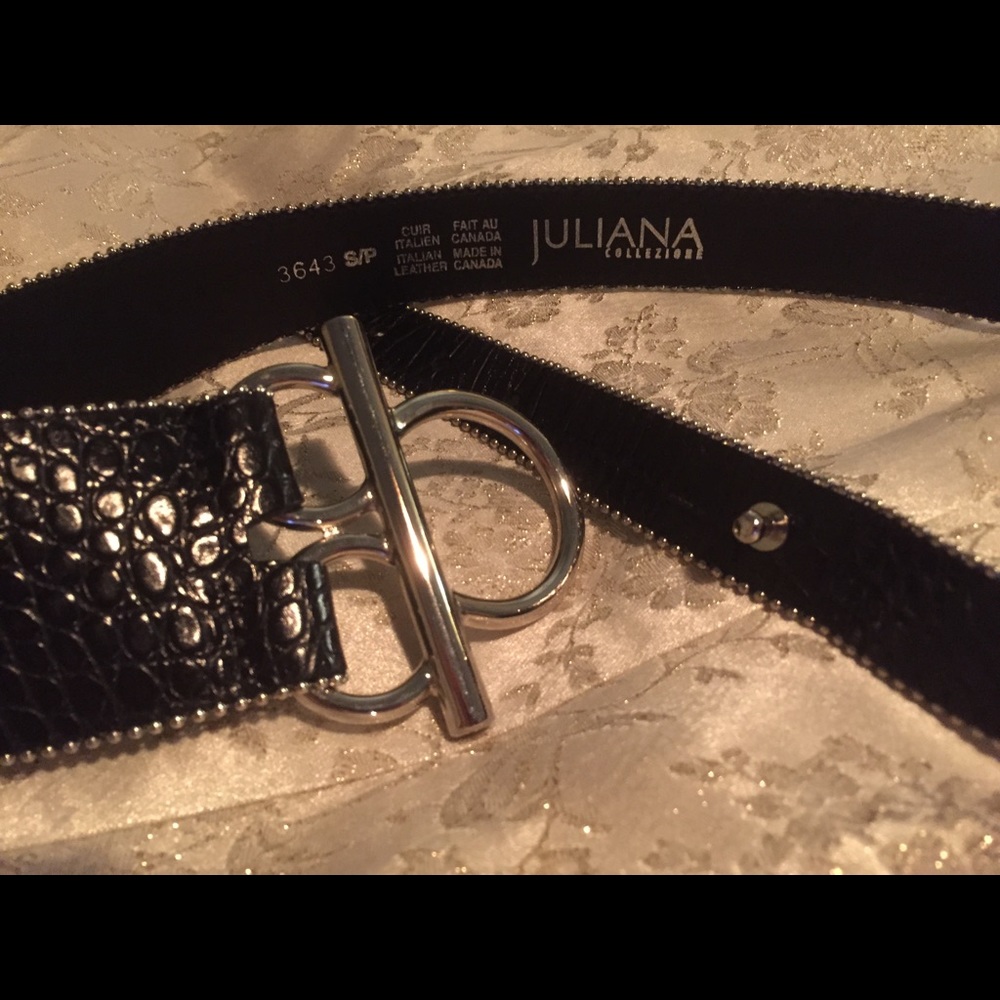 Juliana Croc Embossed Belt