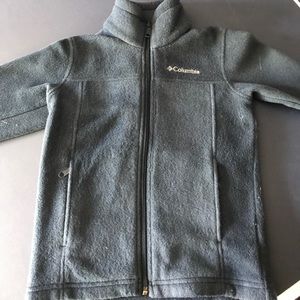 Columbia boys 6/7 fleece zip jacket