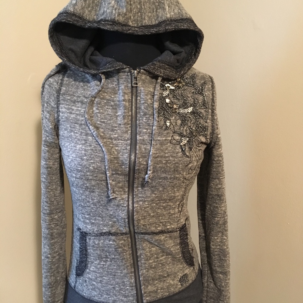 Small Miss Me zip up hoodie