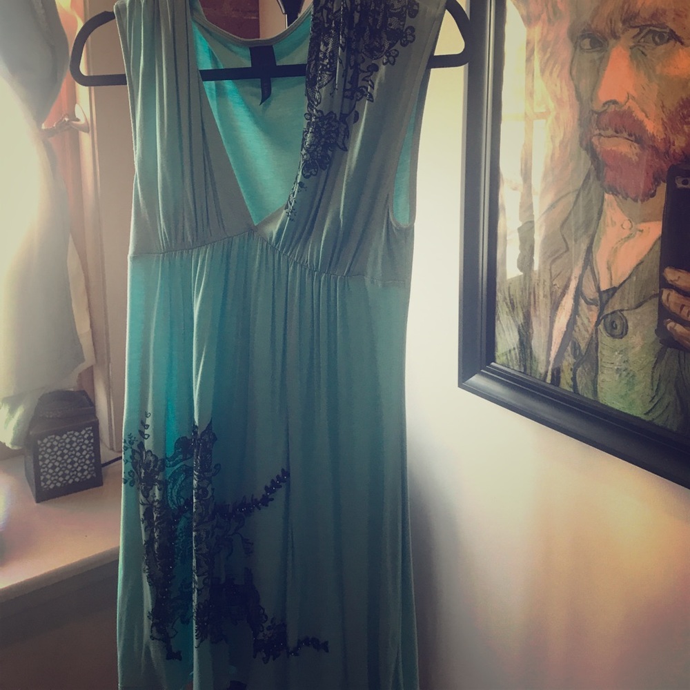 Bead Embellished Tunic Top