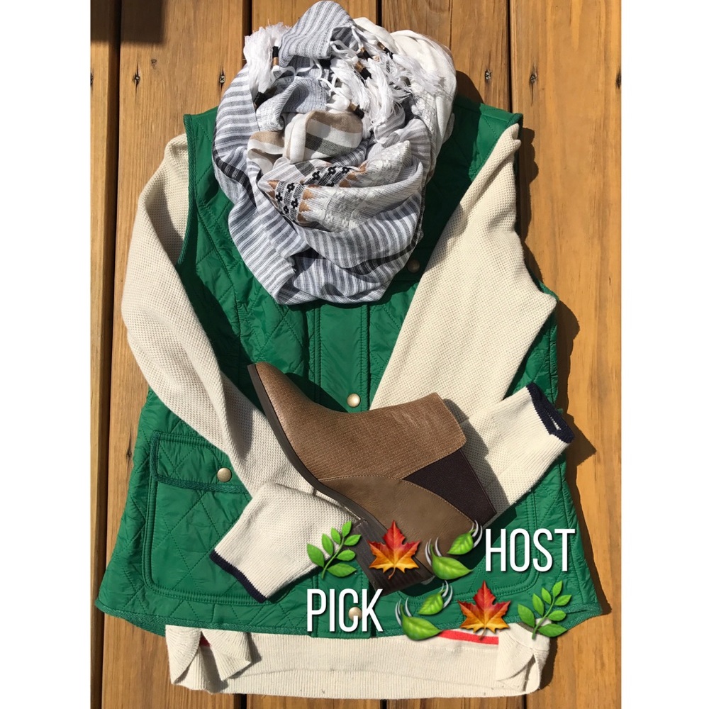 TALBOTS Quilted Vest -Green 🌿Size S