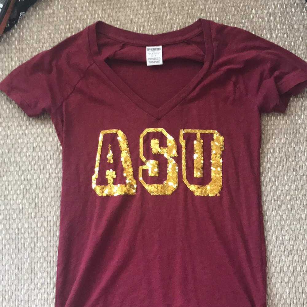 ASU VS PINK Sequin Vneck