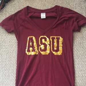 ASU VS PINK Sequin Vneck