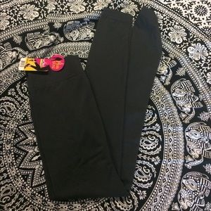 Dark gray fleece lined leggings