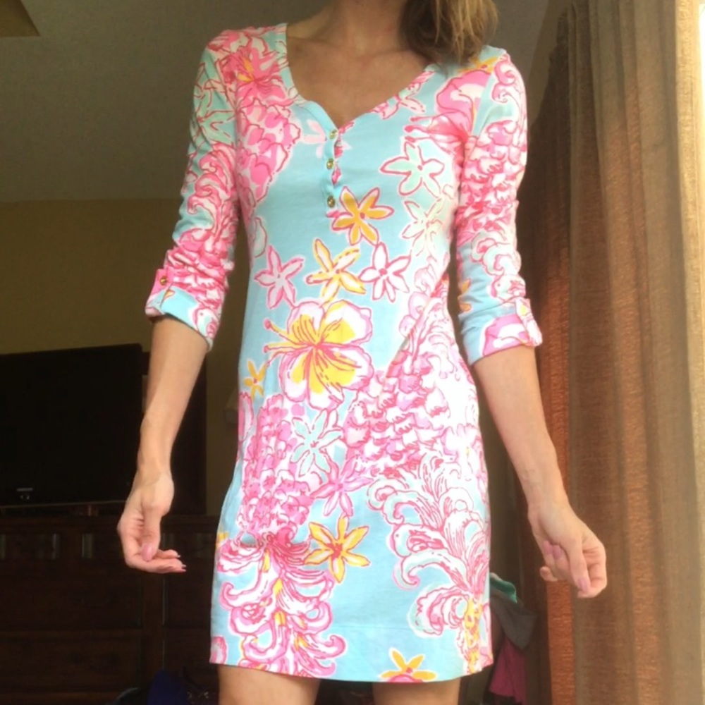 Cute summer vacation casual brunch day dress