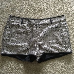 Sequins shorts, party shorts.