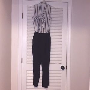 NYCO striped and black jumpsuit NYCO striped and black jumpsuit