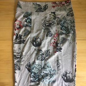 Floral Ponte Pencil Skirt Size 2x Melissa McCarthy