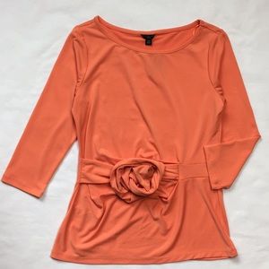 NWT Beautiful Ann Taylor Side Tie Knot Blouse