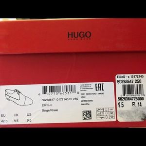 $295 Hugo Boss gray brown dress shoes