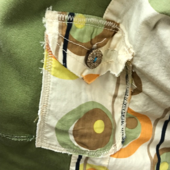 TROVATA Unique Green Blazer Blue Buttons Small - Picture 5 of 8