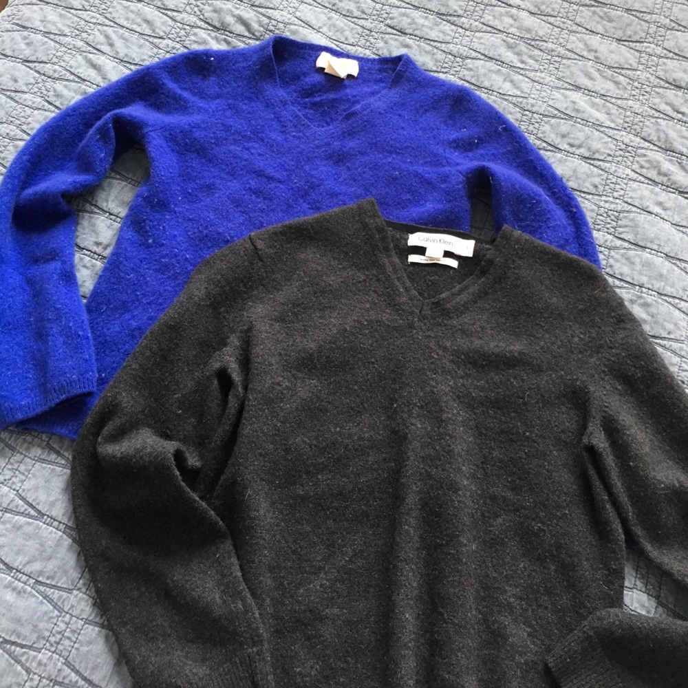 Calvin Klein sweater and cashmere